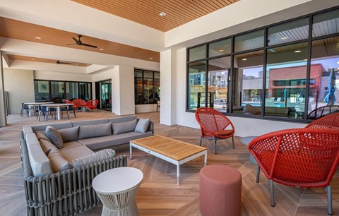Clubhouse Entrance Sitting Areaat Vista Ridge Apartments, Phoenix, 85041